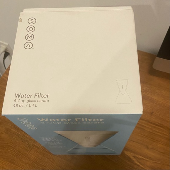 Soma - 6 Cup Glass Carafe Water Pitcher 1.35 Liters/48 Oz - NWT in Box - Picture 10 of 17